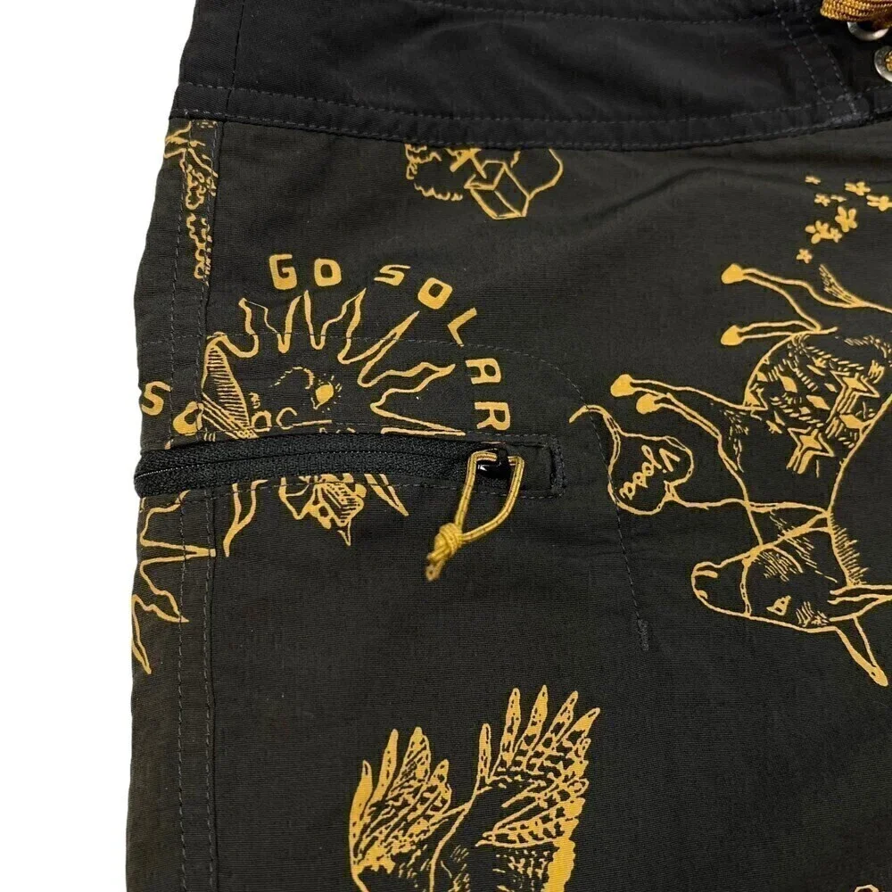 Patagonia Men's Wavefarer No Dams Boardshorts Balkan Bust/Ink Black 32x9
